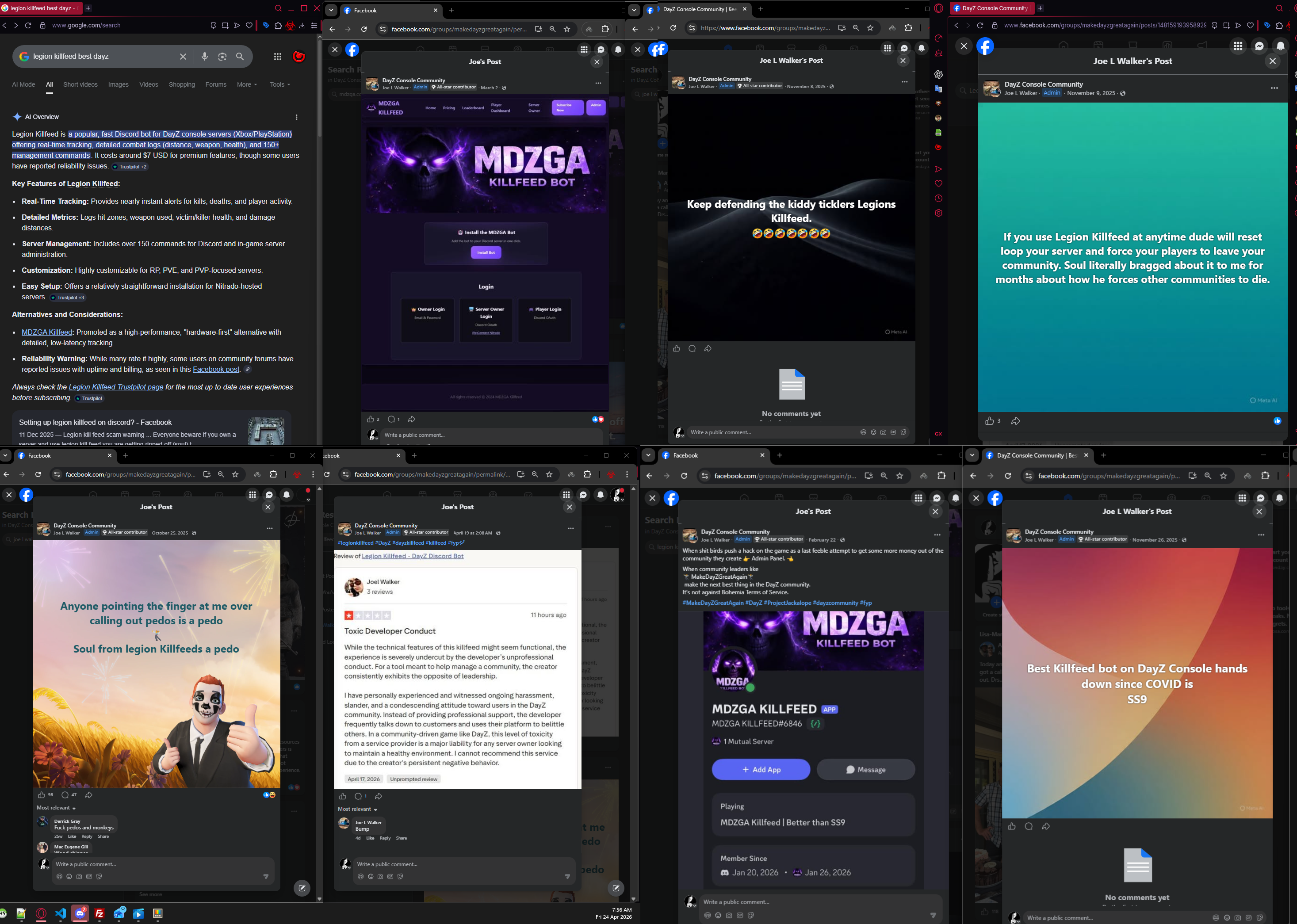 Indexed competitor publication