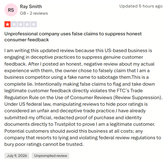 Ray Smith edited accusations